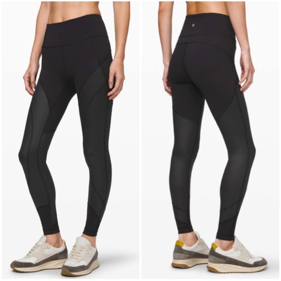 Lululemon Wunder Under High-Rise Tight 28" *Shine Black Size 12 - Picture 1 of 12